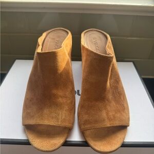 Vince Women's Brown Suede Mules